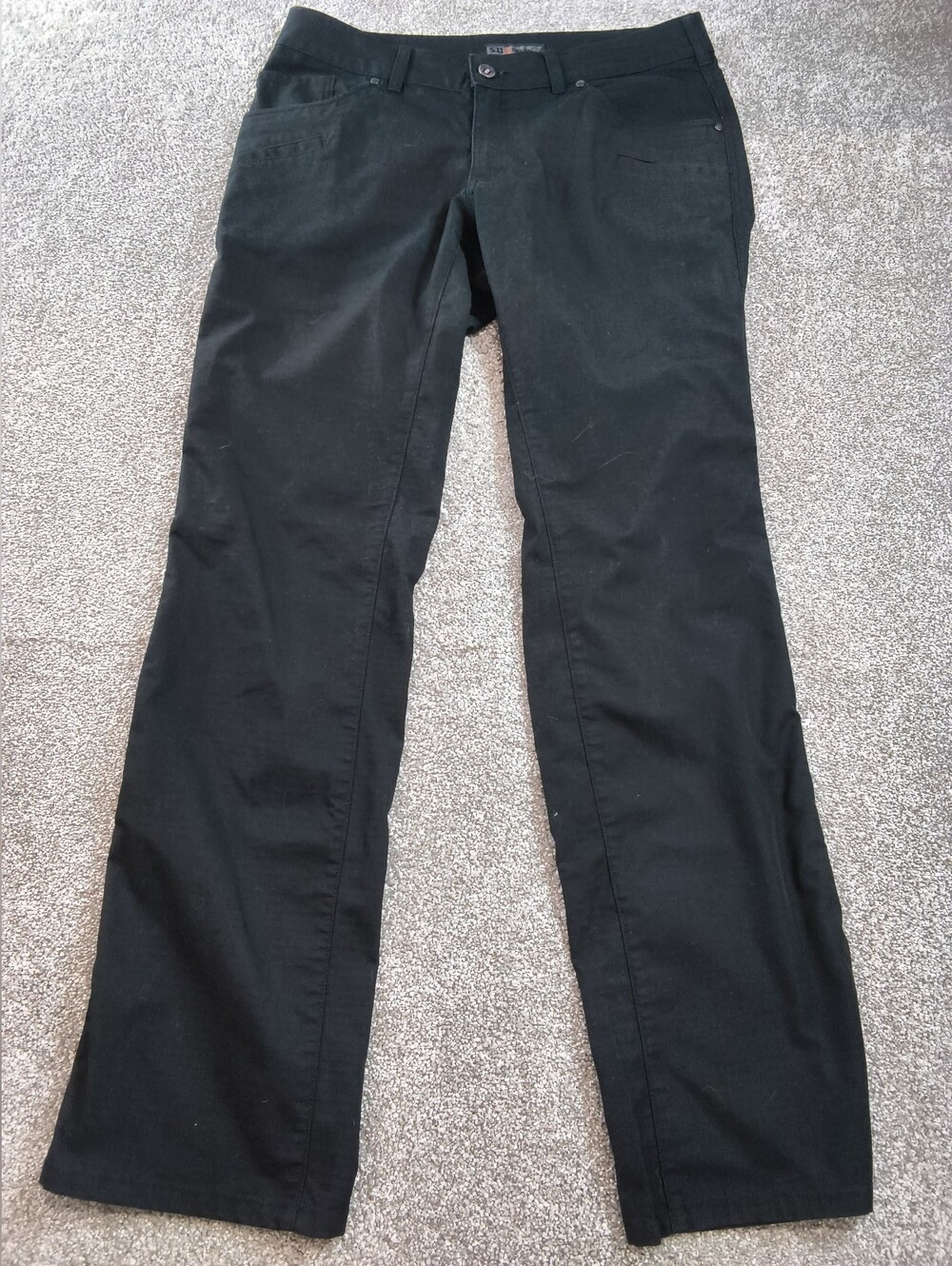 511 Tactical Pants Women Black Size 12 Long Cargo Rip Stop